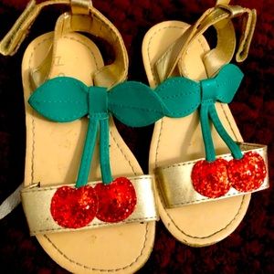 Cherry sandal Size 8 Toddler
